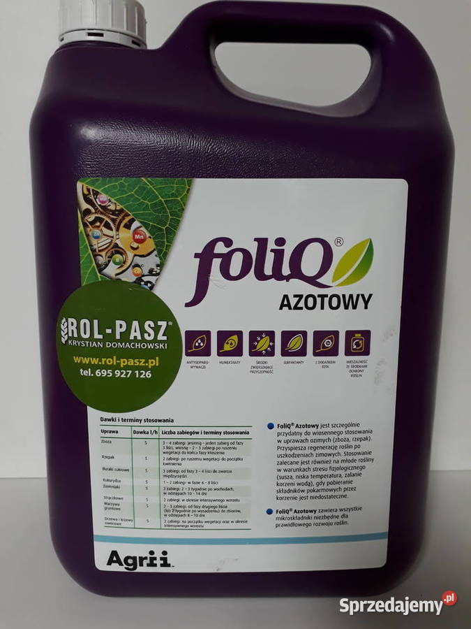 FoliQ 36 azotowy nawóz dolistny 20l