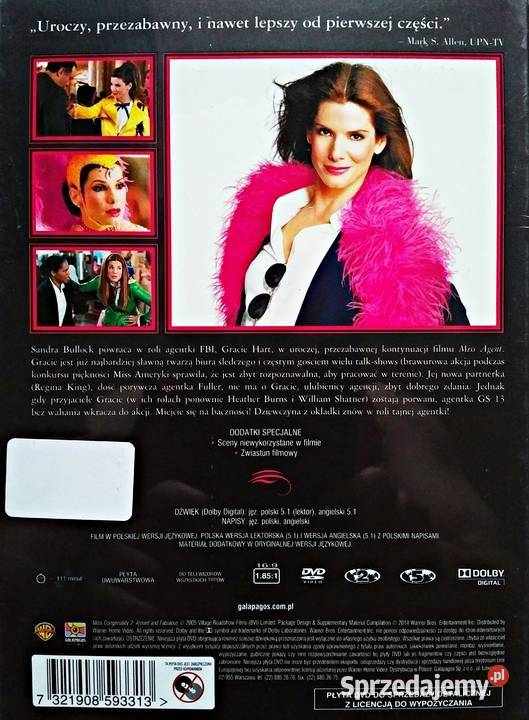 MISS AGENT 12 SANDRA BULLOCK ZAKOCHANE KINO Kalisz