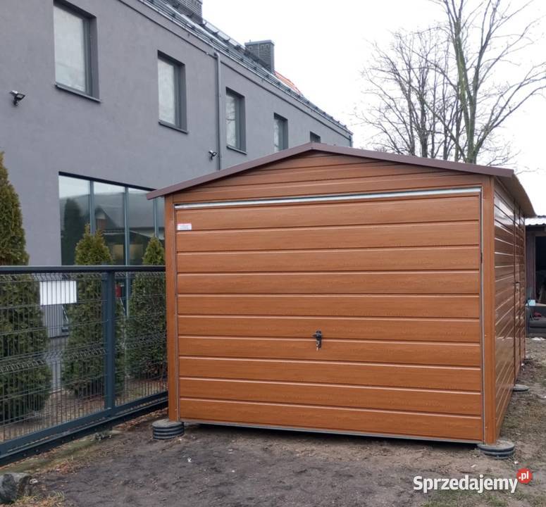 Garaż blaszany blaszak drewnopodobny 3x5 Jędrzejów