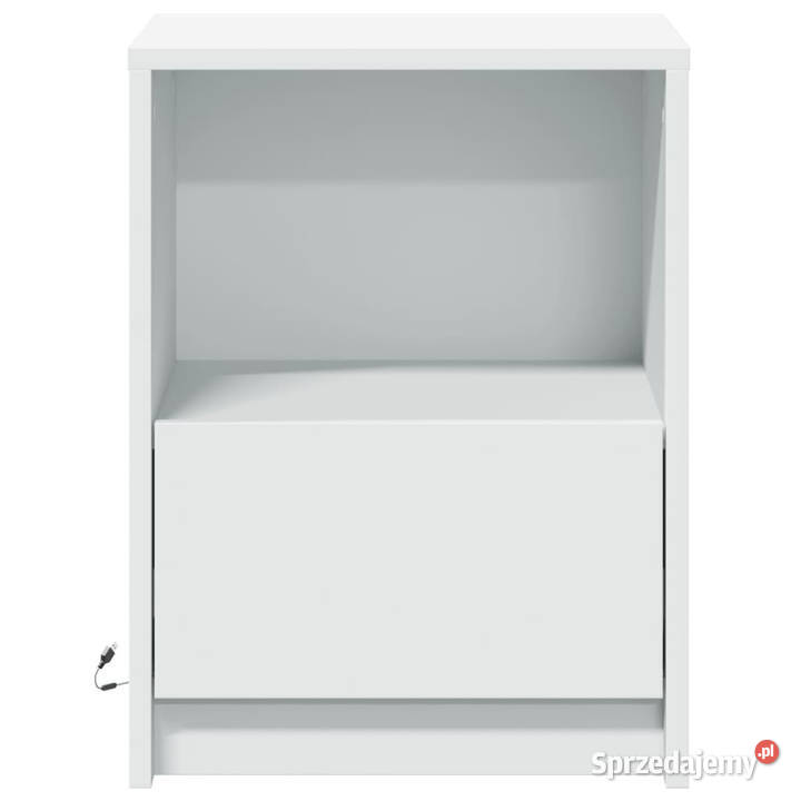 Szafka nocna z LED biała materiał drewnopochodny Warszawa sprzedam