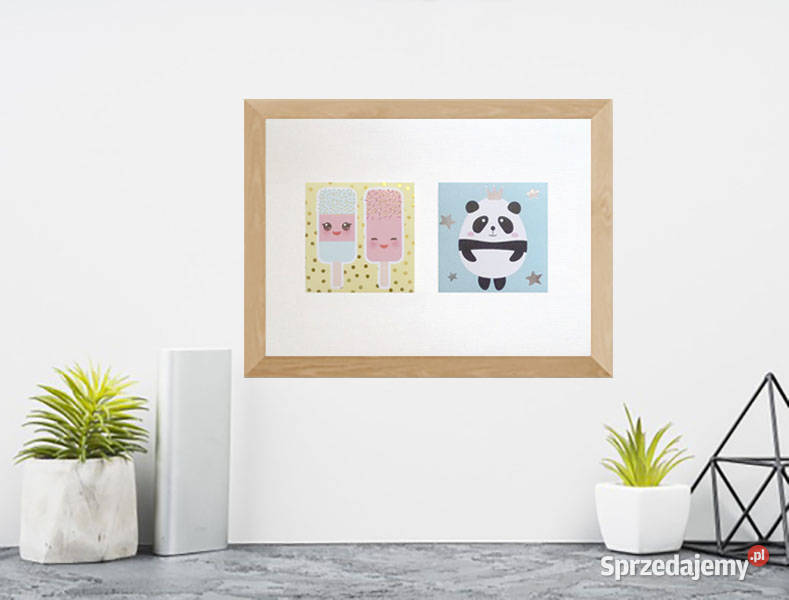 pastelowy obrazek do kuchni lody plakat panda Białystok