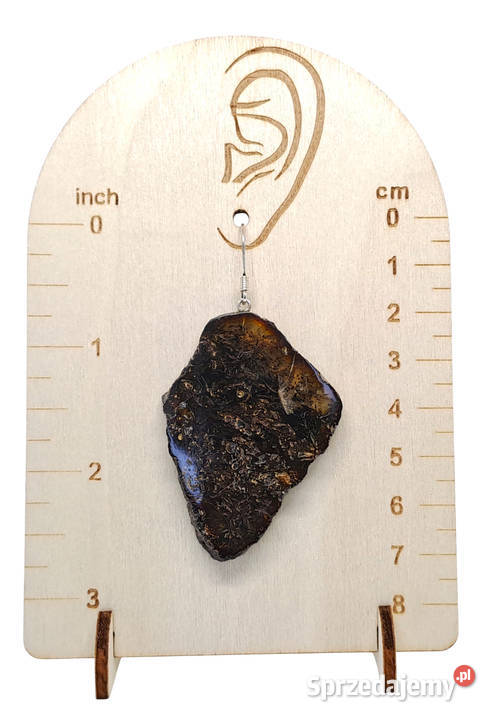 Kolczyki z BURSZTYNU bursztyn plaster cytryna z Warszawa