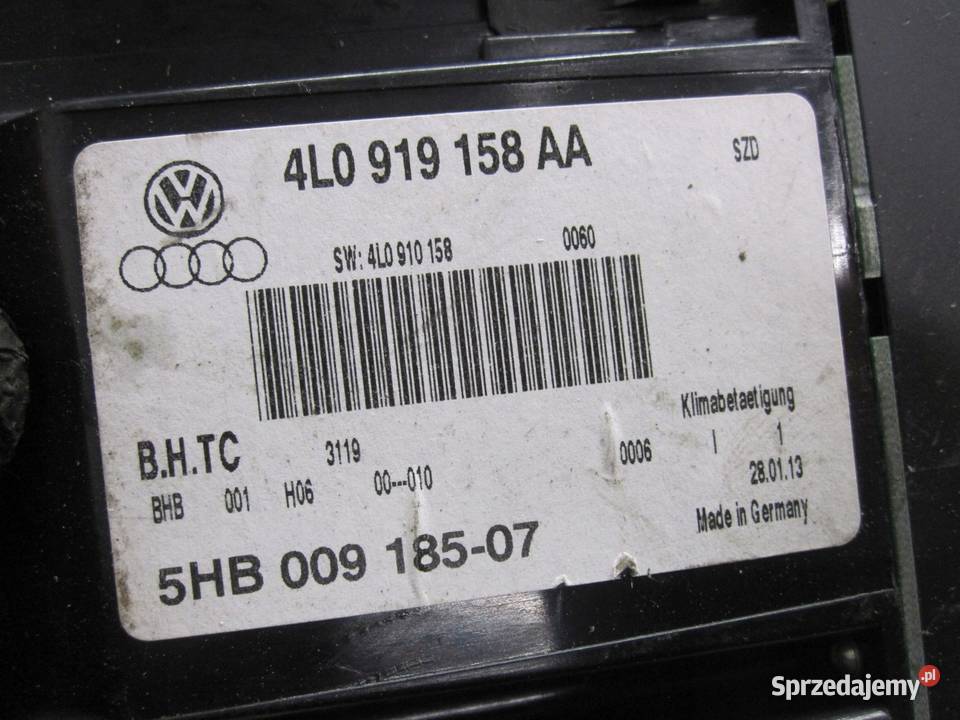 AUDI Q7 4L I 08r panel klimatyzacji 4L0919158AA osobowe Kielce