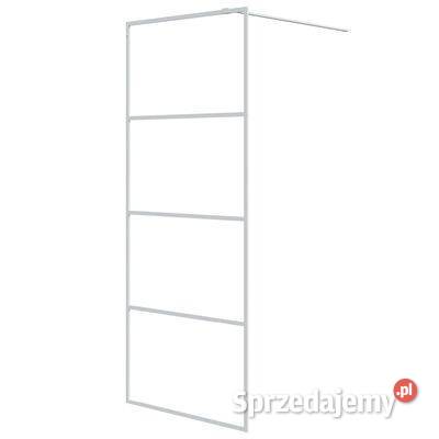 Ścianka prysznicowa biała 80x195 przezroczyste Warszawa