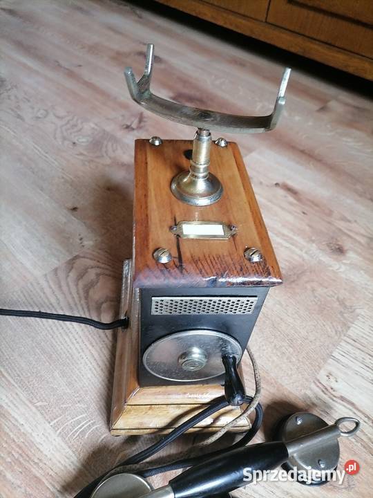 Stary telefon na korbke z lat 30 tych Urządzenia stacjonarne Kraków