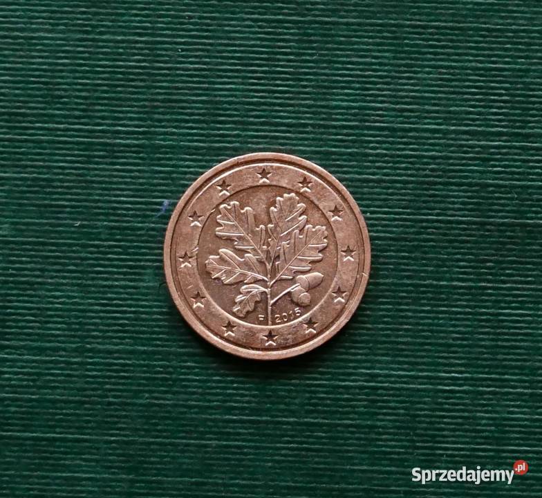 Niemcy 2 eurocenty 2015r Znak menniczy F Gliwice