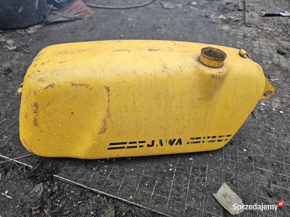Zbiornik paliwa Jawa Mustang 50 żółty Drzewica