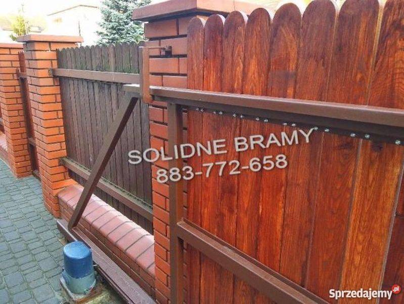 Ogrodzenie ze sztachet olchowych bramy przęsła mazowieckie