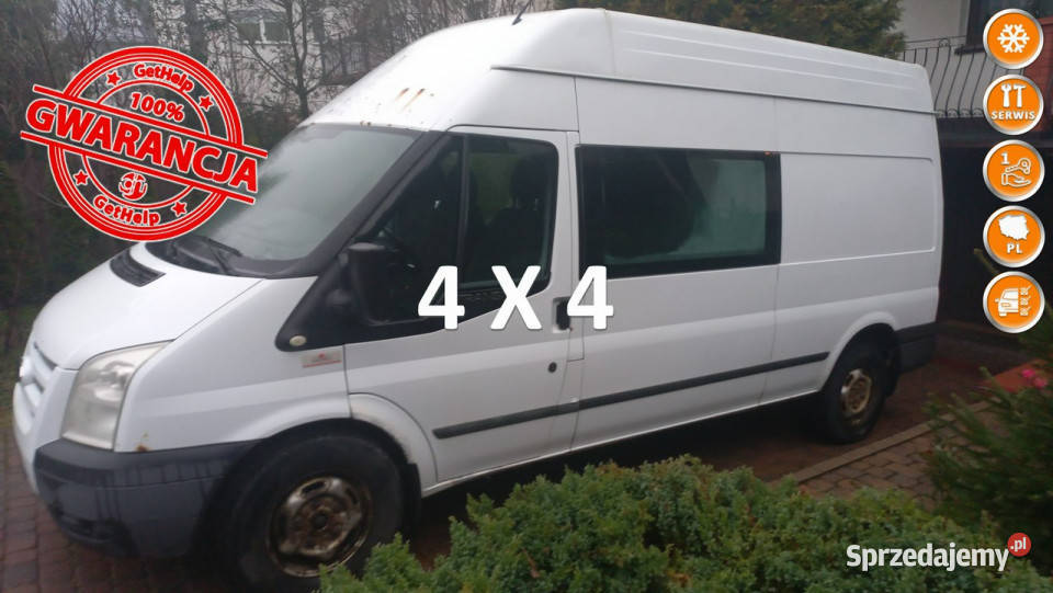 Ford Transit 4X4 Brygadówka 6 Osobowy Webasto zarejestrowany w Polsce sprzedam