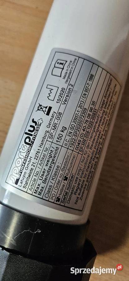 Z opaską do pomiarówWioślarz magnetyczny Sport Barlinek