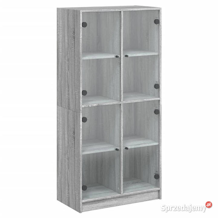 Szafka z drzwiczkami szary dąb sonoma 68x37x142 Pozostałe Warszawa