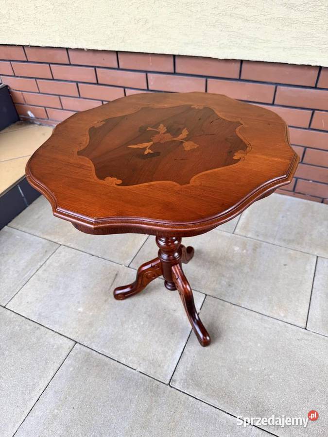 Stolik kawowy włoski stylowy intarsja ława stół Garwolin
