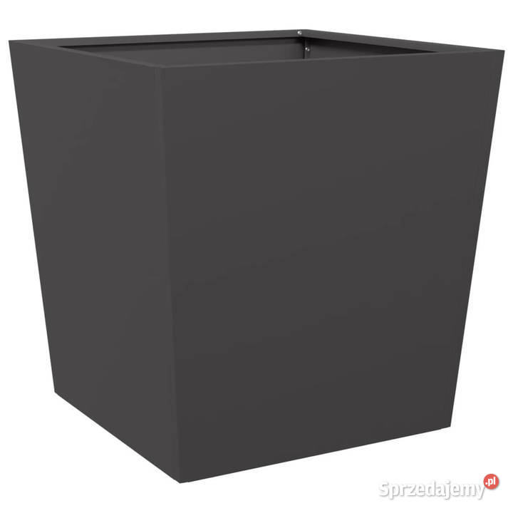 Donice ogrodowe czarne 2 50x50x50 stal WM851067 Warszawa