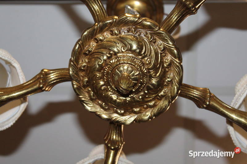 Mosiężny żyrandol 5cio ramienny 220 FiaF zachodniopomorskie Szczecin