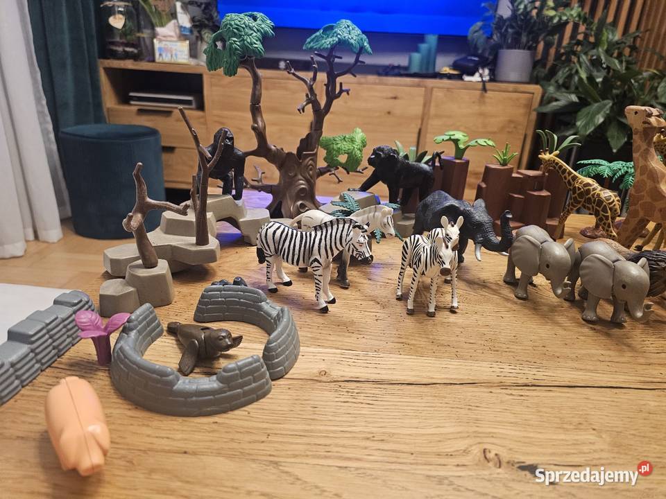 Zestaw Figurek Zwierząt roslin ZOO Safari Farma
