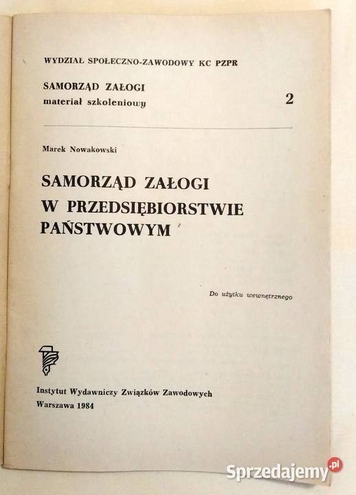 Stary biuletyn Samorząd Załogi 21984 r lubelskie