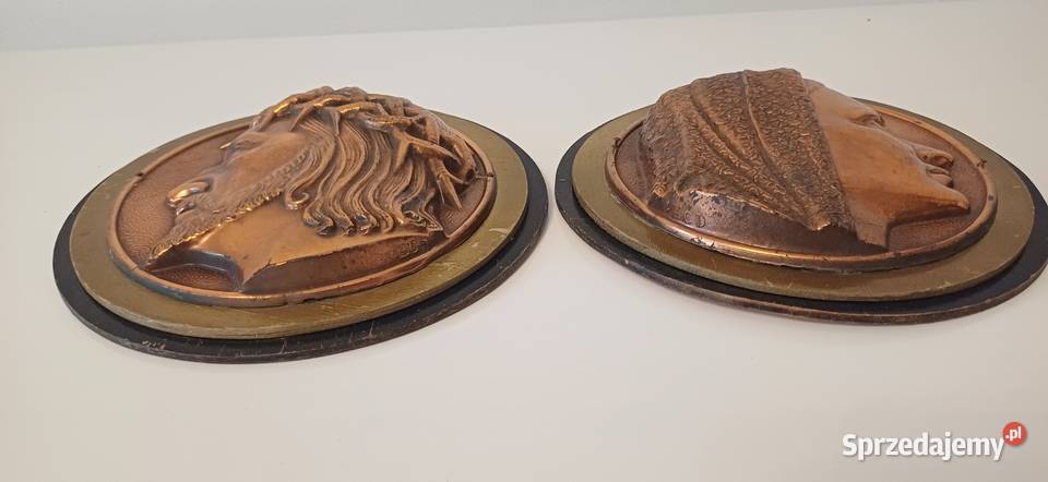 Starocie Dwa obrazki święte Antyki mazowieckie Warszawa