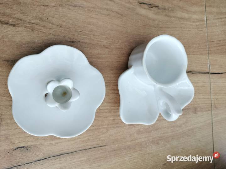 Porcelanowy zestaw dwojak do soli pieprzu i Choszczno