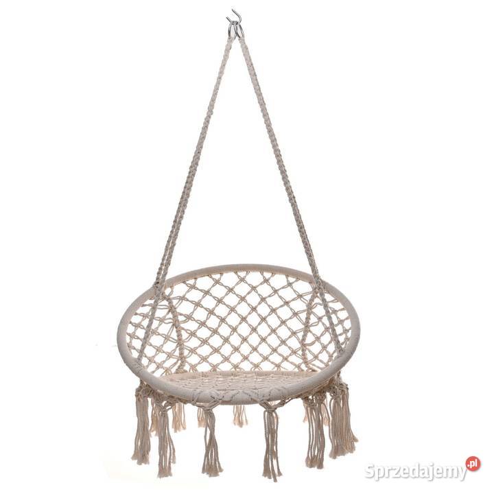 Ażurowa huśtawka ogrodowa fotel wiszący z Poznań