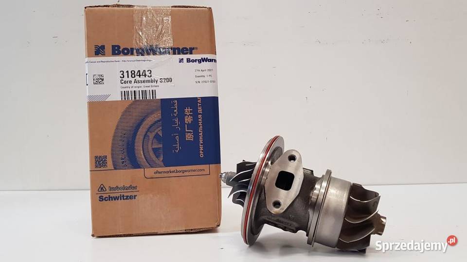 Nowy rdzeń CHRA BorgWarner KKK 318443 ciężarowe Siedlce