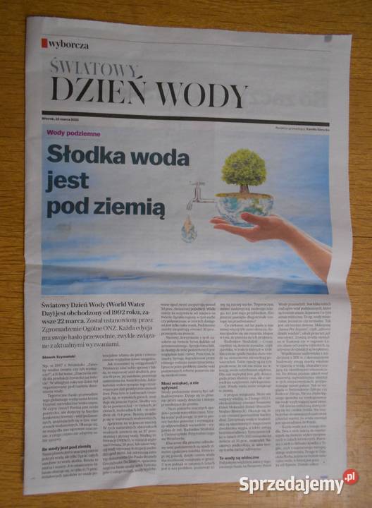 Światowy Dzień Wody Gazeta Wyborcza Rok wydania 2022 Parczew