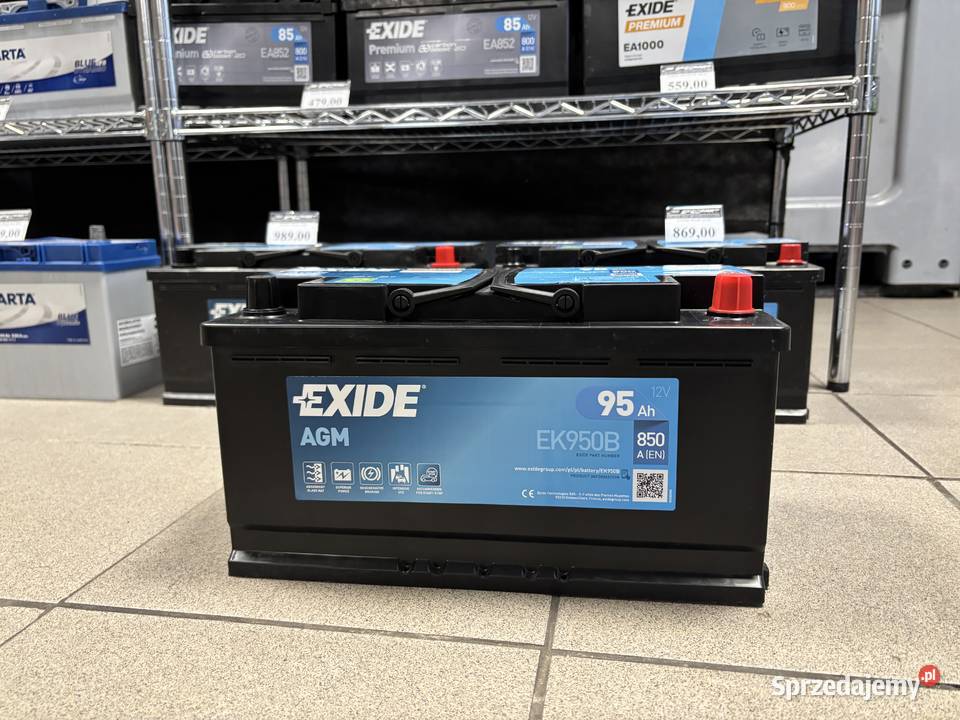 Akumulator 95ah 850a Exide Agm Zduńska Wola