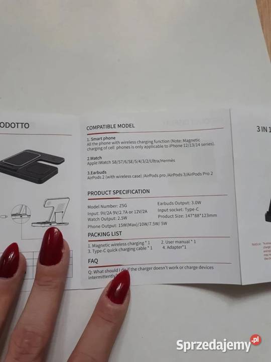 Ładowarka indukcyjna iPhone iWatch AirPods wielkopolskie Poznań