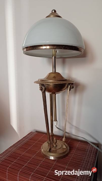 Mosiężna lampka nocna artdeko Włocławek