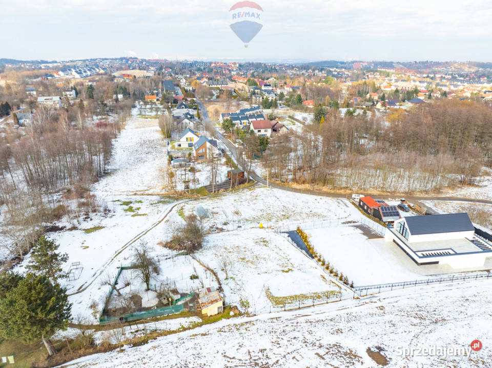 Budowlana i uzbrojona działka w Wieliczce widok Wieliczka