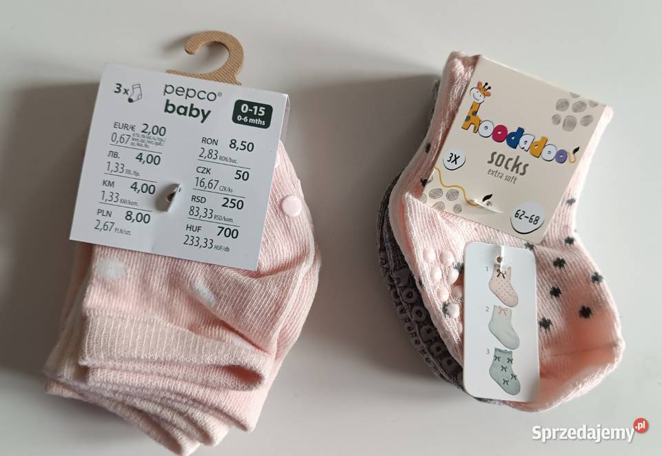 Skarpetki Nowe noworodka niemowlaka 6 par 015 62 Wrocław sprzedam