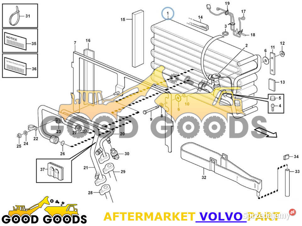 VOLVO PAROWNIK KLIMATYZACJI 15042557 11412984 Władysławów