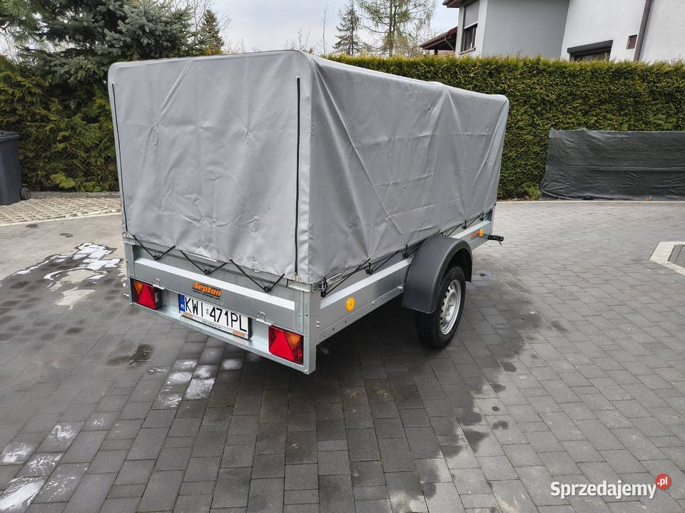 Przyczepa lekka Neptun N7 plus stelaż i plandeka Grabie sprzedam