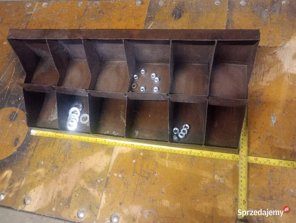 Organizer skrzynka metalowa Mostki