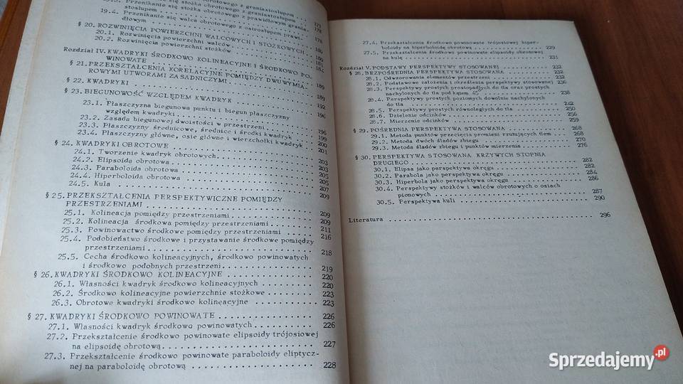 Geometria rzutowa i wykreślna w zakresie Książki naukowe i popularnonaukowe Gdańsk