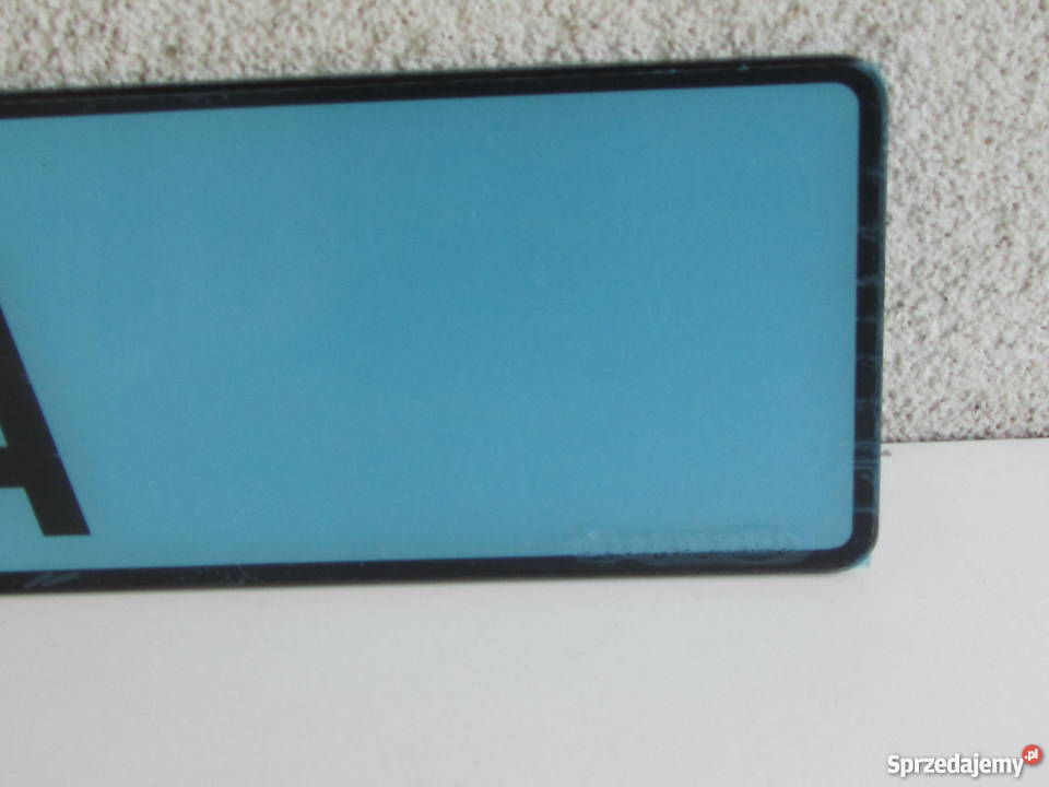 Tablica rejestracyjna irlandzka plastykowa nowa