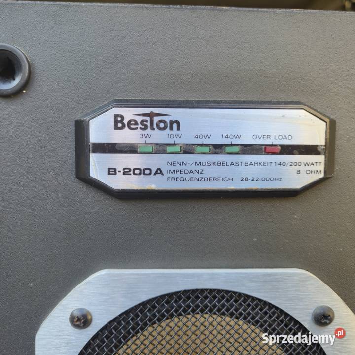 Unikatowe kolumny Beston B200 Poznań sprzedam