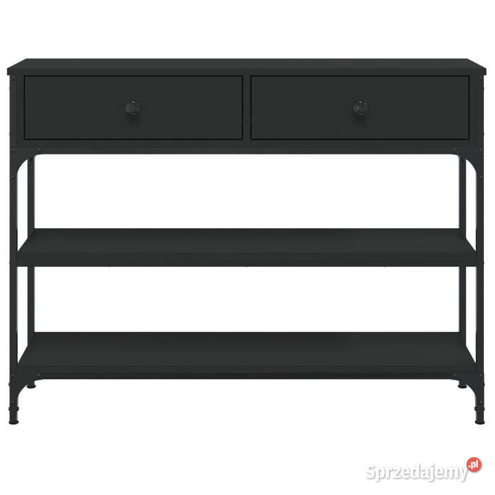 Stolik konsolowy czarny 100x25x75 WM834180 Warszawa