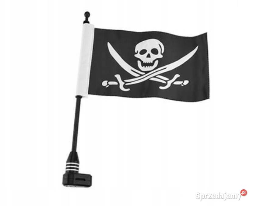 Maszt motocyklowy z flagą PIRACKĄ Pozostałe śląskie Sosnowiec