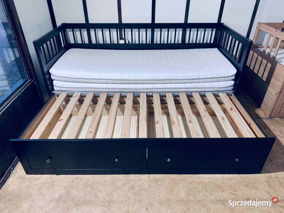 Łóżko leżanka IKEA HEMNES Lite drzewo 2 materace Rybnik
