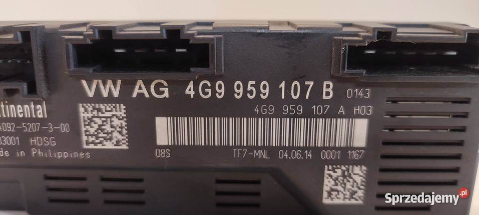 AUDI A6 C7 MODUŁ KLAPY BAGAŻNIKA 4G9959107B Komputery