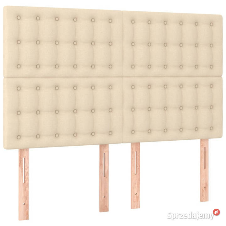 Zagłówek do łóżka z LED kremowy 144x5x118128 mazowieckie Warszawa