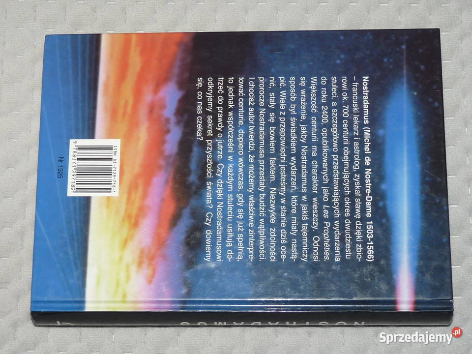 Nostradamus Sekrety Przepowiedni David Ovason ISBN 8371297181 Kraków