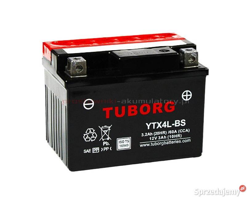 Akumulator Tuborg YTX4LBS 12V 32Ah 60A P Bydgoszcz