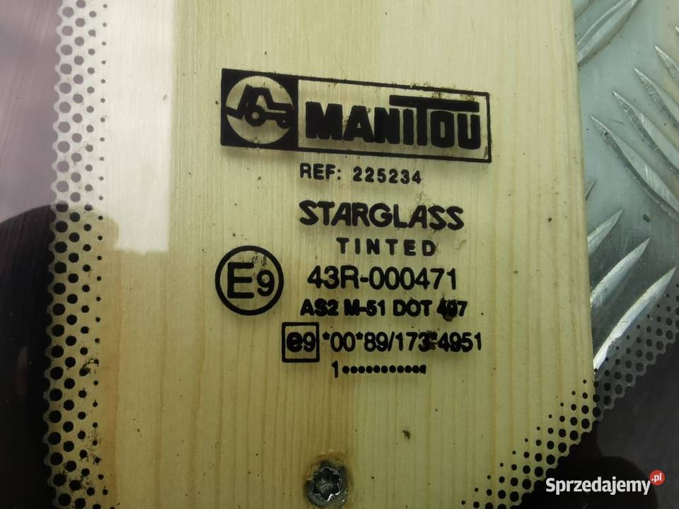 Szyba boczna kabiny Manitou MLT 629
