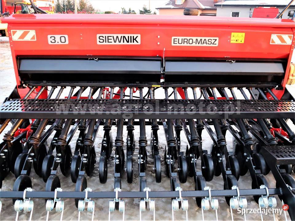 Siewnik Zbożowy Stopkowy Talerzowy EuroMasz 3m mazowieckie Mława
