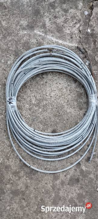 Liny stalowe 8mm 6mm 4mm nowe Wylatowo