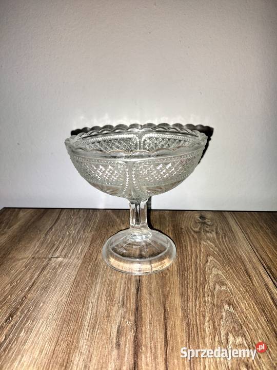 Cukiernica PRL kryształ Turek