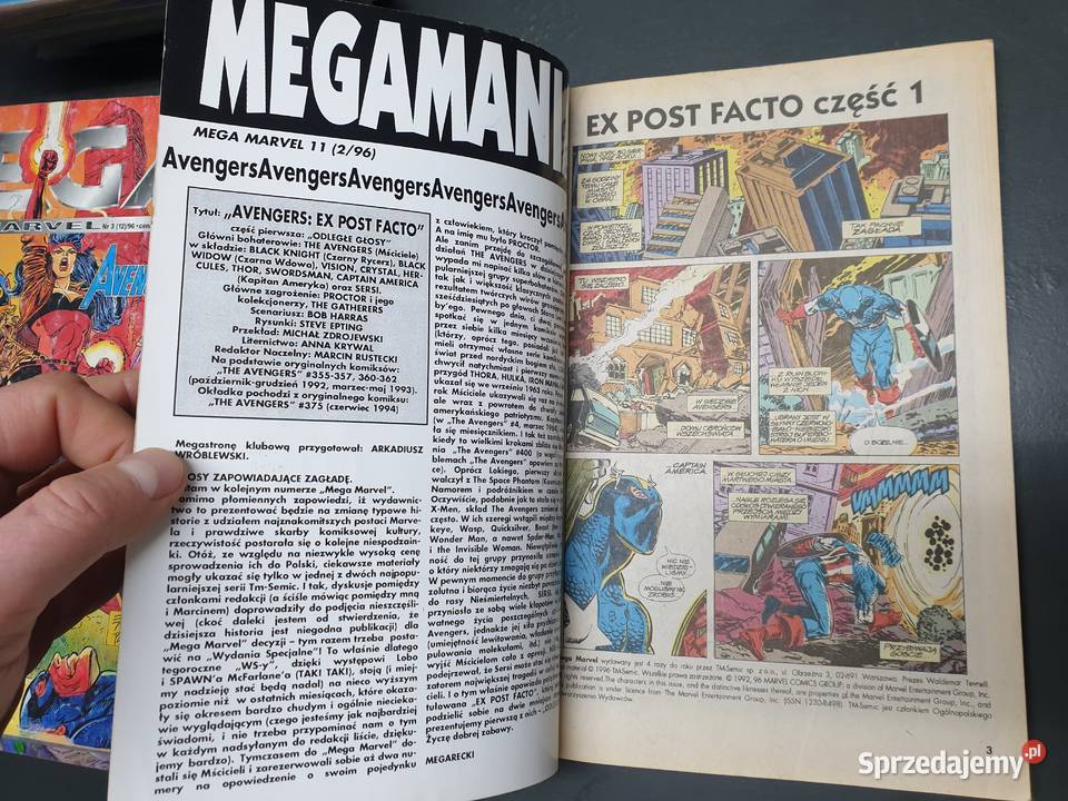 Mega Marvel 2 11 1996 Avengers Ex Post Facto Gdynia