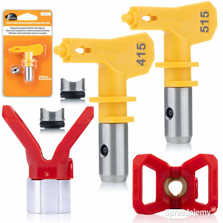 Zestaw Rosfix Osłona Dyszy i 2 Dysze Ultra Spray Malarskie Ludźmierz