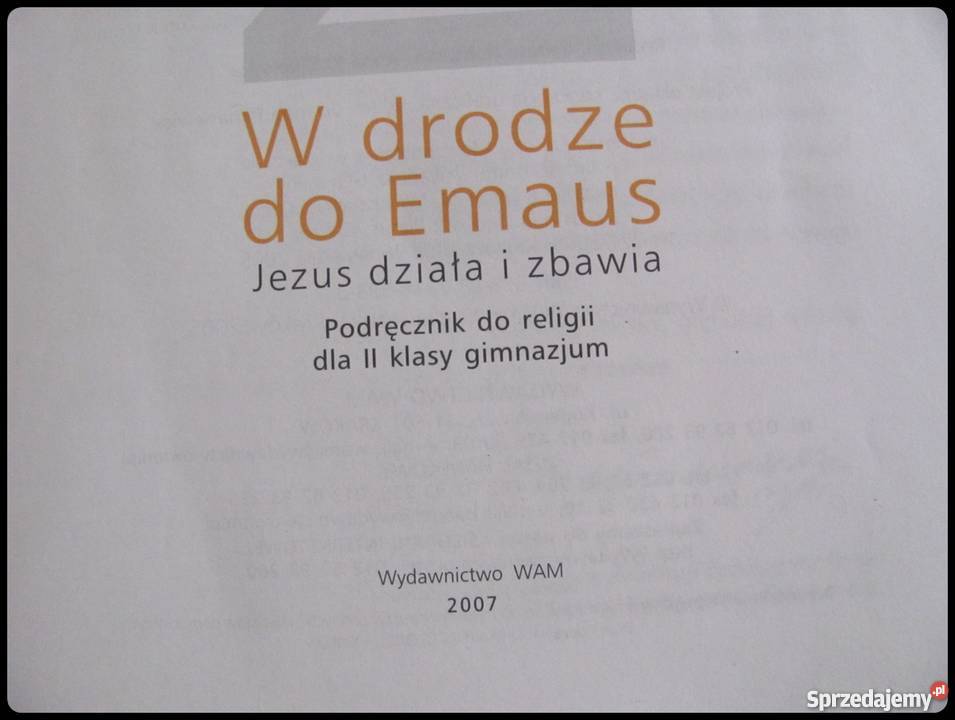 W drodze do Emaus podręcznik do religii kl 2 mazowieckie Płock
